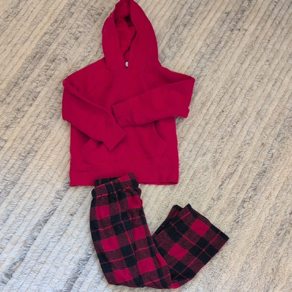 Children's Place Red and Black Plaid PJ Set